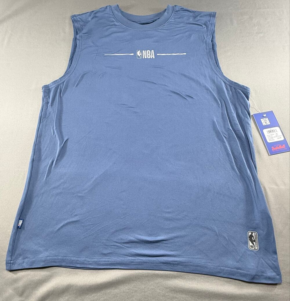 Basketball NBA Sleeveless  Shirt Mens Blue Tank Top NWT XL
